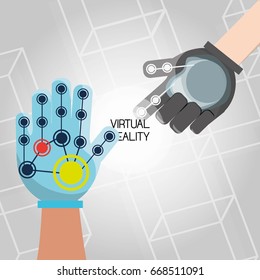 virtual reality game with futuristic technology innovation