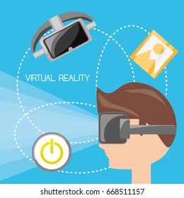 virtual reality game with futuristic technology innovation