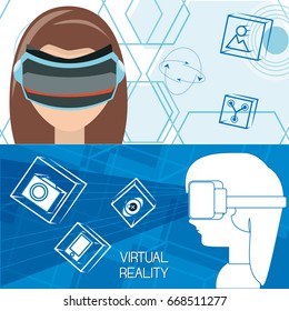 virtual reality game with futuristic technology innovation
