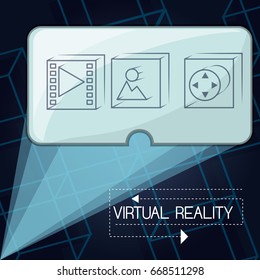 virtual reality game with futuristic technology innovation