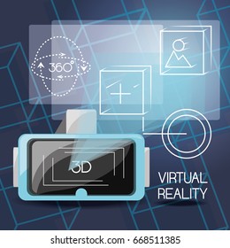 virtual reality game with futuristic technology innovation