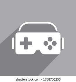 virtual reality game icon, Technology icon vector