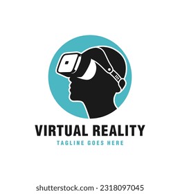 virtual reality gaming glasses logo design