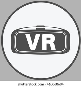 Virtual reality glasses flat icon