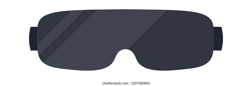 Ilustración plana de gafas de realidad virtual