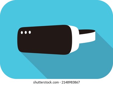 Virtual reality glasses. games equipment vector illustration