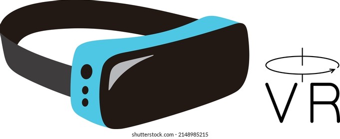 Gafas de realidad virtual. ilustración vectorial de equipos de juegos