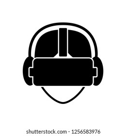 Virtual reality glasses icon