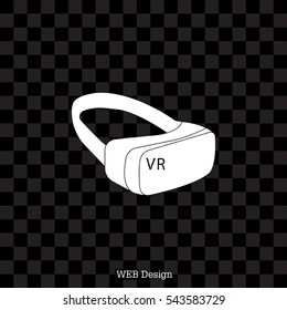 Virtual reality glasses icon
