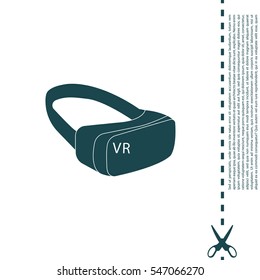 Virtual reality glasses icon