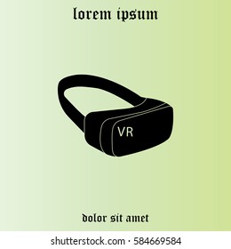 Virtual reality glasses icon