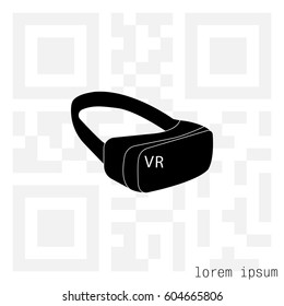 Virtual reality glasses icon