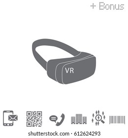Virtual reality glasses icon