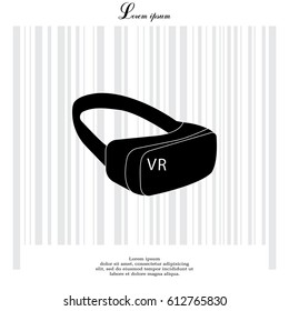 Virtual reality glasses icon
