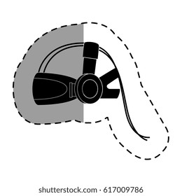 Virtual reality glasses icon