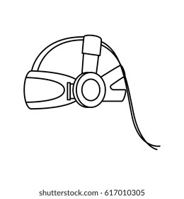 Virtual reality glasses icon