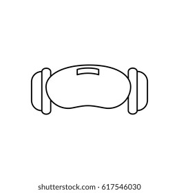 Virtual reality glasses icon
