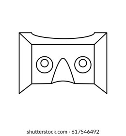 Virtual reality glasses icon