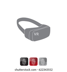 Virtual reality glasses icon