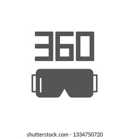 Virtual reality glasses icon isolated on background. VR headset symbol modern, simple, vector, icon for website design, mobile app, ui. Vector Illustration