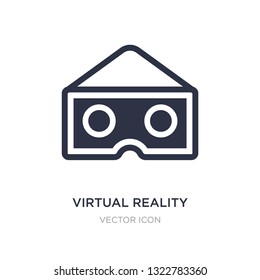 virtual reality glasses icon on white background. Simple element illustration from Entertainment and arcade concept. virtual reality glasses sign icon symbol design.