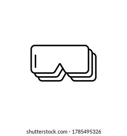 Virtual reality glasses icon. VR technology. Vector illustration	
