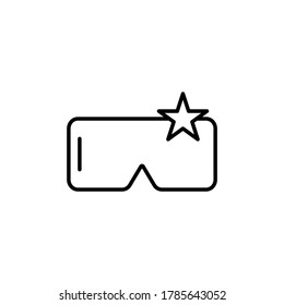 Virtual reality glasses icon. VR technology. Vector illustration