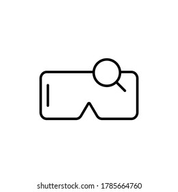 Virtual reality glasses icon. VR technology. Vector illustration