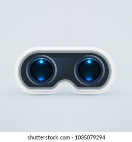 Virtual reality glasses illustration. Illustration isolated on background. Graphic concept for your design.