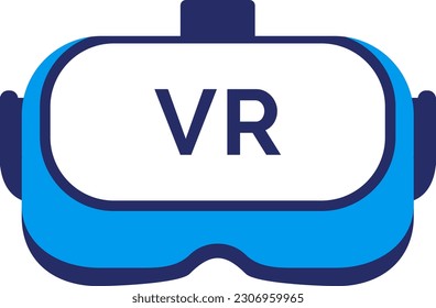 Virtual reality glasses and immersive experience, isolated icon