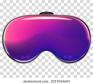 Virtual Reality Glasses Innovative Technology,Isolated Vision Pro High Tech Futuristic Technology Advanced, Vector illustration,360 VR Glasses modern helmet