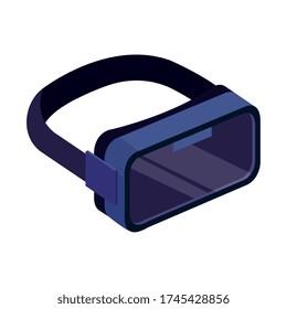 virtual reality glasses, isolated on white background vector illustration design