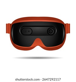 Óculos de realidade virtual isolados sobre um fundo branco. óculos de realidade virtual 3d