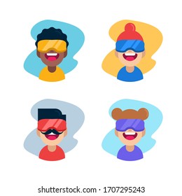 Virtual-Reality-Brille-Kinderausdruck
