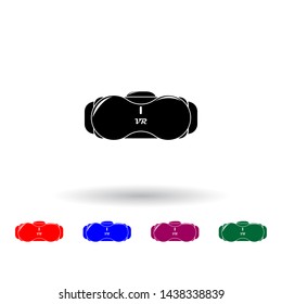 virtual reality glasses multi color icon. Elements of technology set. Simple icon for websites, web design, mobile app, info graphics