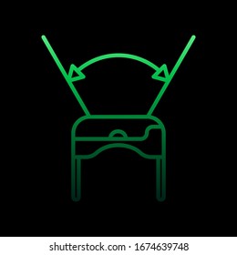 Virtual reality glasses nolan icon. Simple thin line, outline vector of virtual reality icons for ui and ux, website or mobile application