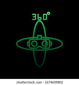 Virtual reality glasses nolan icon. Simple thin line, outline vector of virtual reality icons for ui and ux, website or mobile application