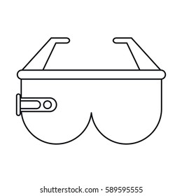 virtual reality glasses smart thin line