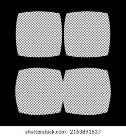 Virtual reality glasses template with space to insert your image or video.