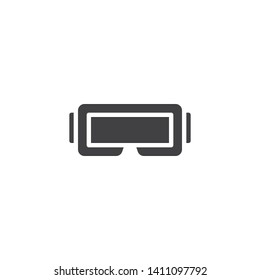 Virtual reality glasses vector icon. filled flat sign for mobile concept and web design. VR Cinema glasses glyph icon. Symbol, logo illustration. Vector graphics