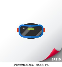 Virtual reality glasses vector icon