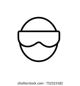 Virtual Reality Glasses Vector Icon