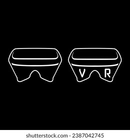 Virtual reality glasses Vector Illustration
