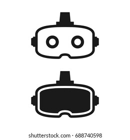 Virtual reality glasses. Vector illustration
