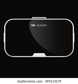 Virtual reality glasses. VR technology. Vector illustration.
