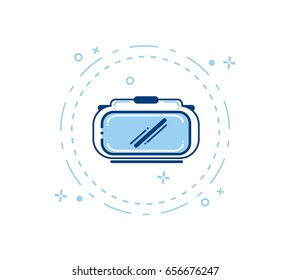 Virtual reality glasses, vr, Technology, Electronic Device, Vector Illustration, icon