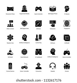 
Virtual Reality Glyph Icons 
