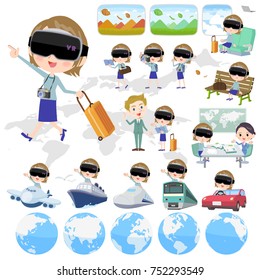 virtual reality goggle women_travel
