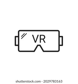 Virtual Reality Googles Line icon for business website,apps, and many more