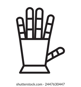 virtual reality hand isolated icon